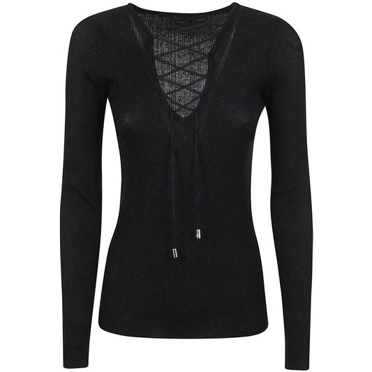 PINKO Black Viscose Sweater