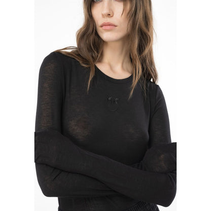 PINKO Black Viscose Sweater