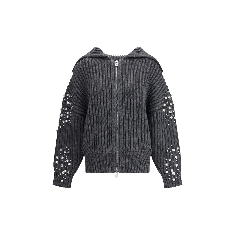 PINKO Strass-Wollcardigan