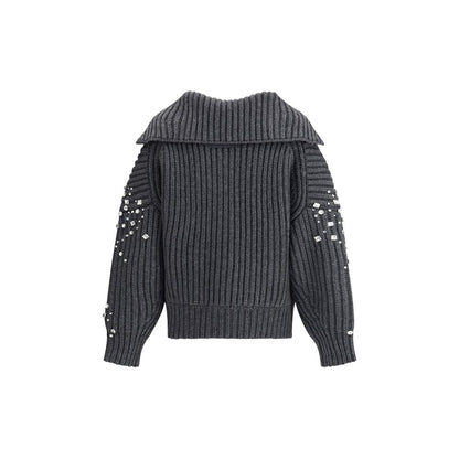 PINKO Strass-Wollcardigan
