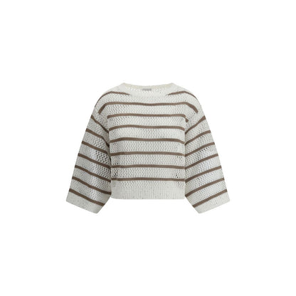 Brunello Cucinelli Pullover aus perforiertem Strick
