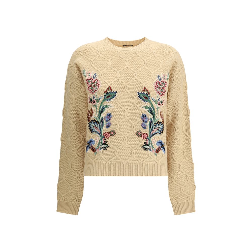 Etro Pullover mit Blumenstickerei