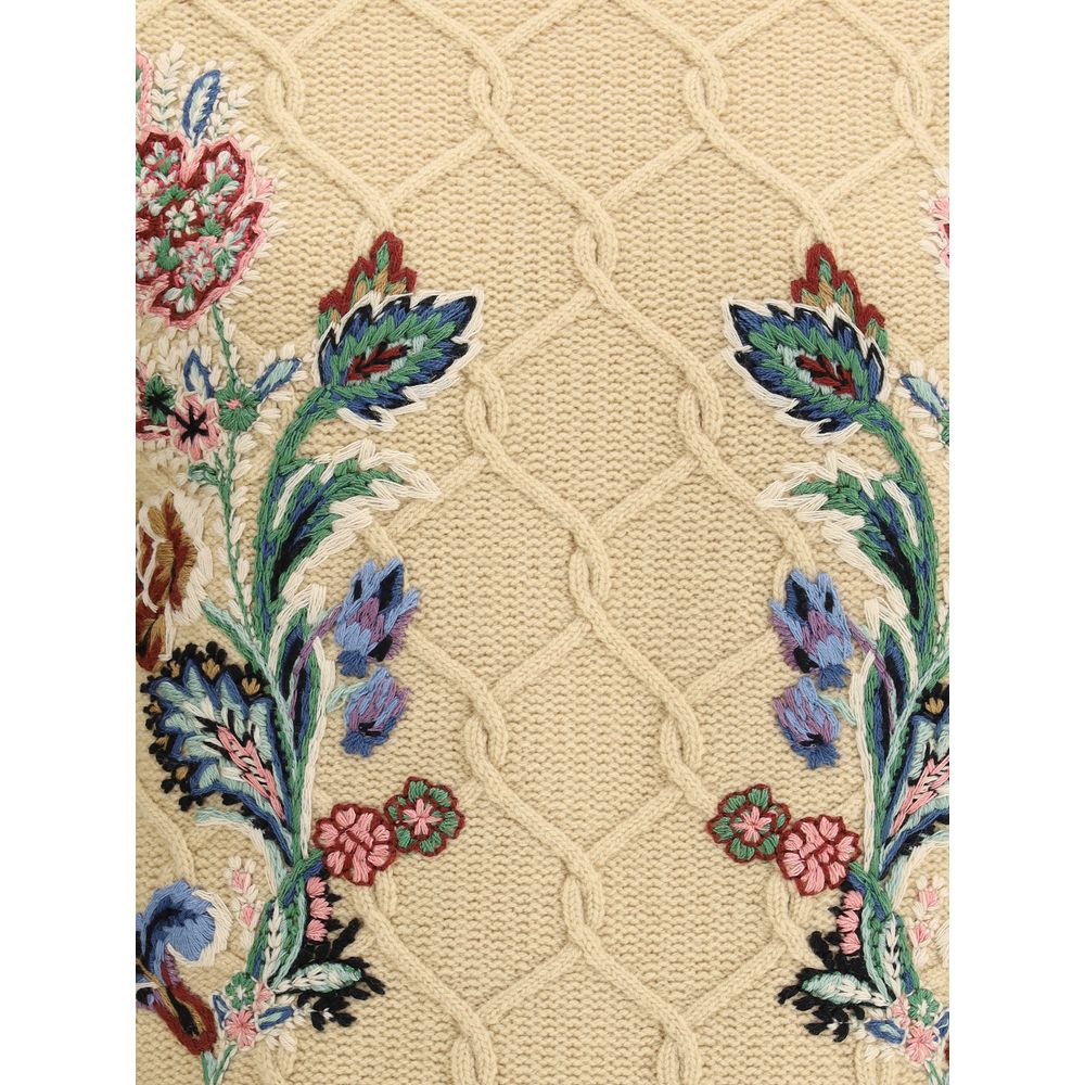 Etro Pullover mit Blumenstickerei