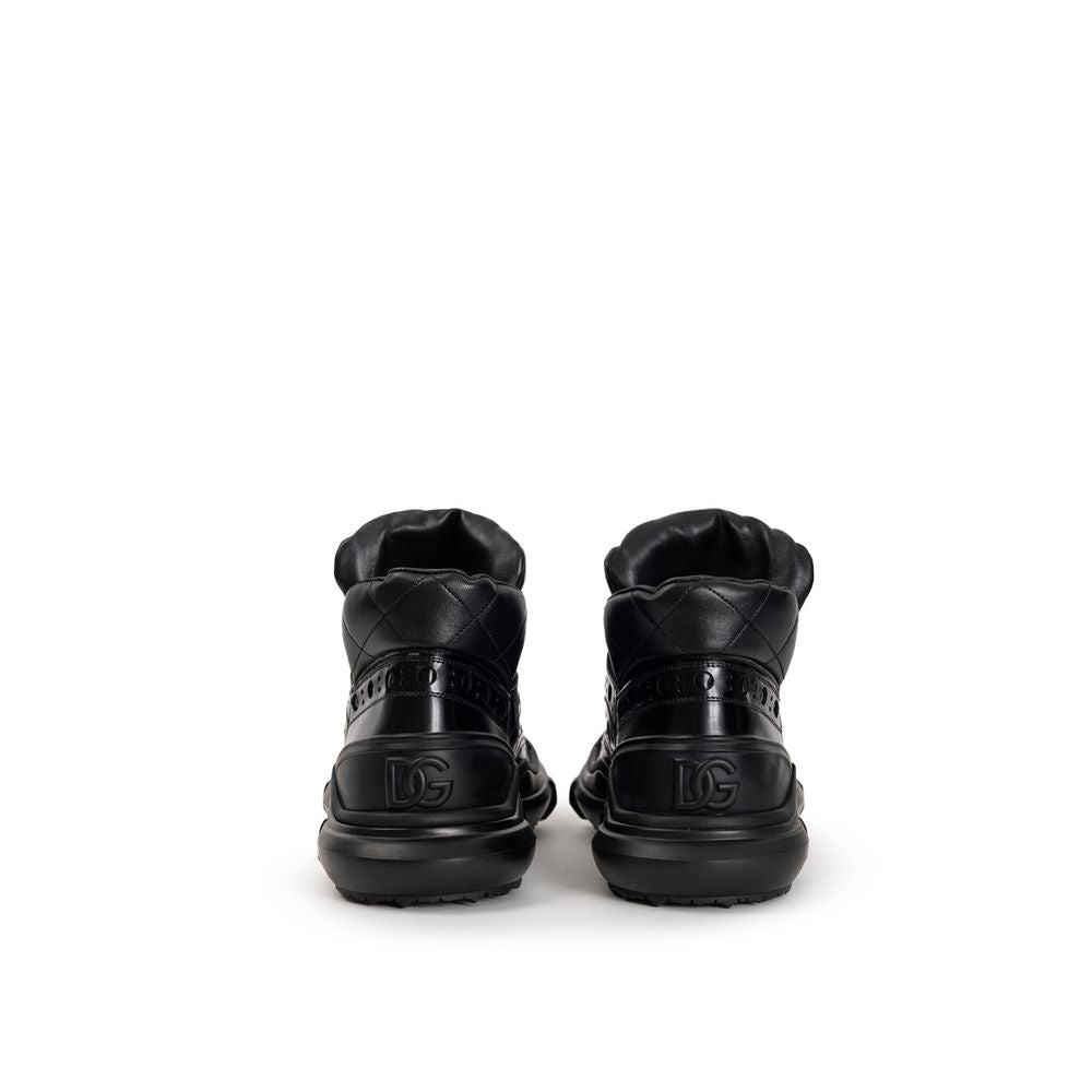 Dolce &amp; Gabbana – Oxfords und Derbys aus schwarzem Leder