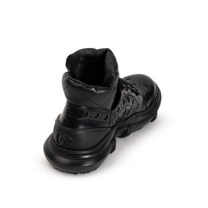 Dolce &amp; Gabbana – Oxfords und Derbys aus schwarzem Leder