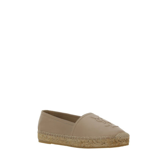 Saint Laurent Braune Lammleder Espadrilles (Ovis Aries Aries)