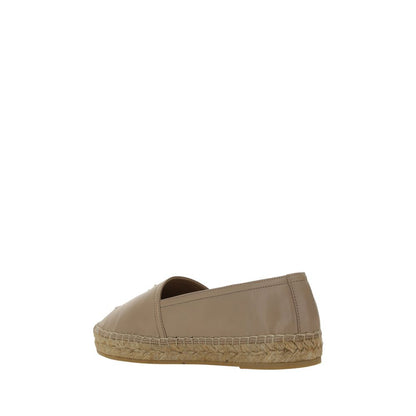 Saint Laurent Braune Lammleder Espadrilles (Ovis Aries Aries)