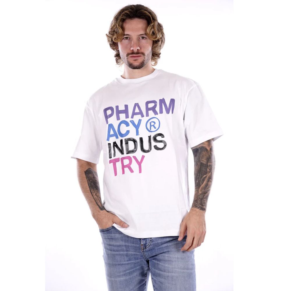 Weißes Baumwoll-T-Shirt der Pharmaindustrie