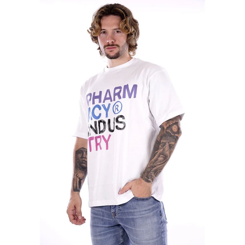 Weißes Baumwoll-T-Shirt der Pharmaindustrie