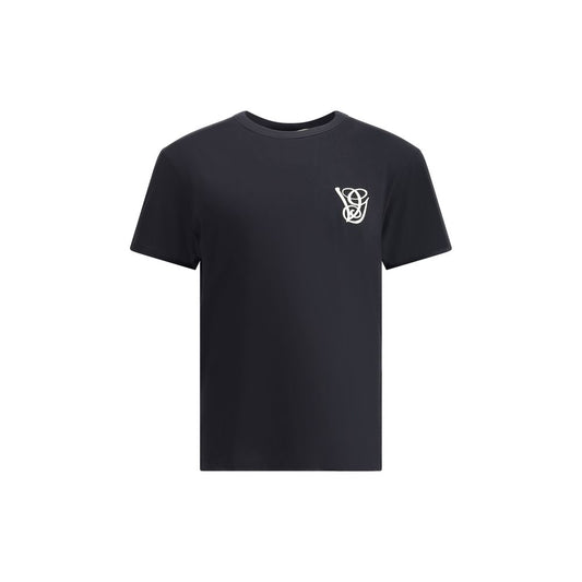 Schwarzes Baumwoll-T-Shirt von Valentino