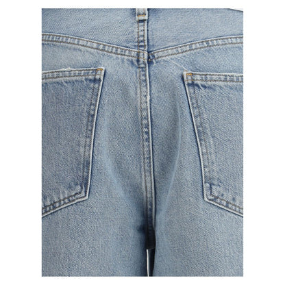 Agolde Hellblaue Baumwolljeans aus Denim