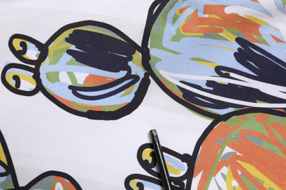 Dolce &amp; Gabbana – Oversize-Poloshirt für Herren mit weißem Skizzendruck