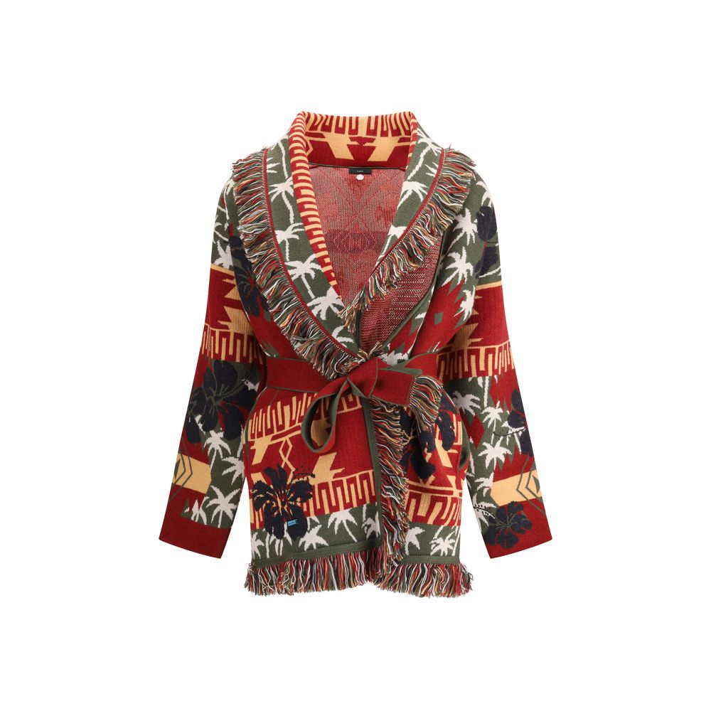 Alanui Multicolor Fleece Wool Cardigan