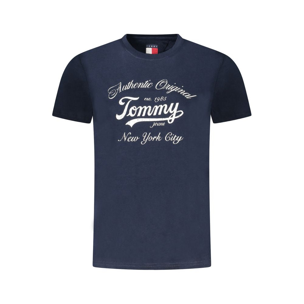 Tommy Hilfiger Damen-T-Shirt aus Baumwolle, Blau