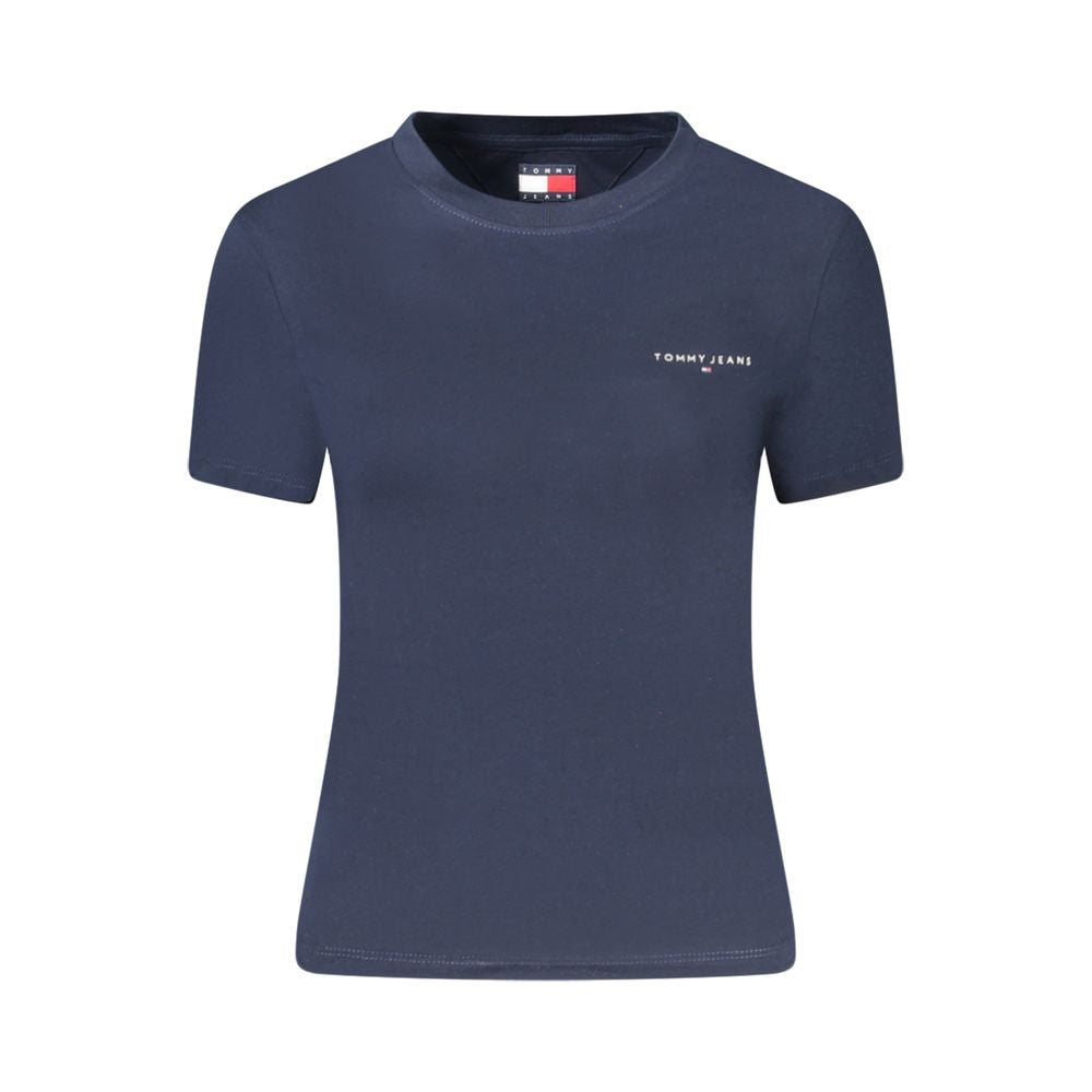 Tommy Hilfiger Damen-T-Shirt aus Baumwolle, Blau