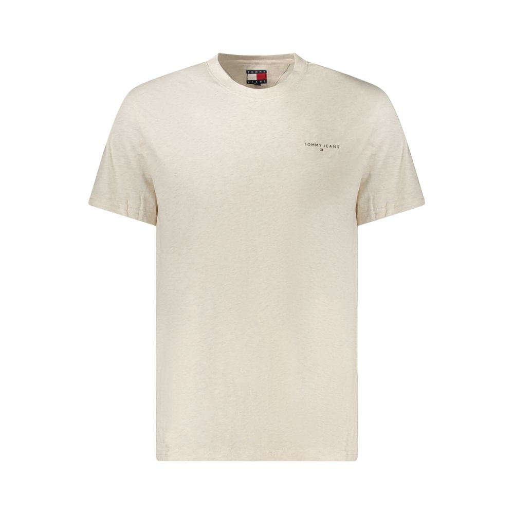 Tommy Hilfiger Beiges Baumwoll-T-Shirt für Herren