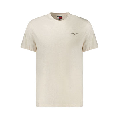 Tommy Hilfiger Beiges Baumwoll-T-Shirt für Herren