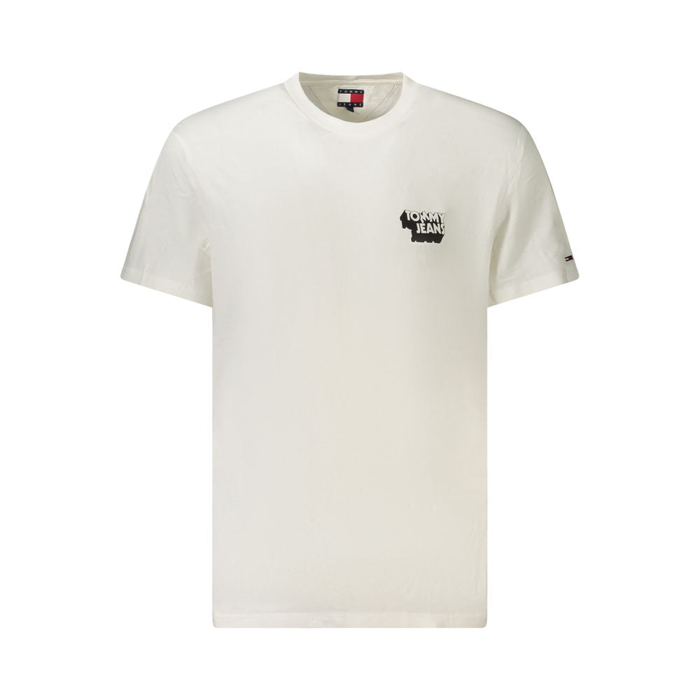Tommy Hilfiger – Weißes Herren-T-Shirt aus Baumwolle