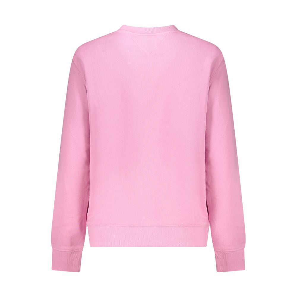 Tommy Hilfiger – Rosafarbener Baumwollpullover für Damen