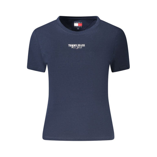 Tommy Hilfiger Damen-T-Shirt aus Baumwolle, Blau