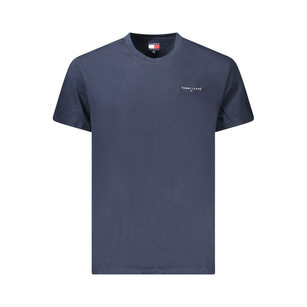 Tommy Hilfiger – Blaues Baumwoll-T-Shirt für Herren