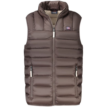 سترة رجالية بنية من البولي أميد من النرويج عام 1963