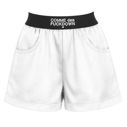 Comme Des Fuckdown – Weiße Modalshorts