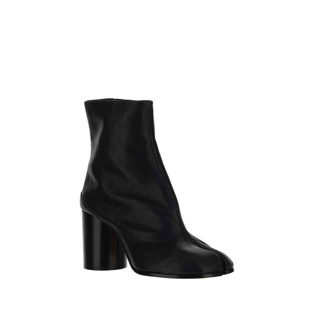 Margiela Schwarze Lammleder-Ankle-Boots (Ovis Aries Aries)