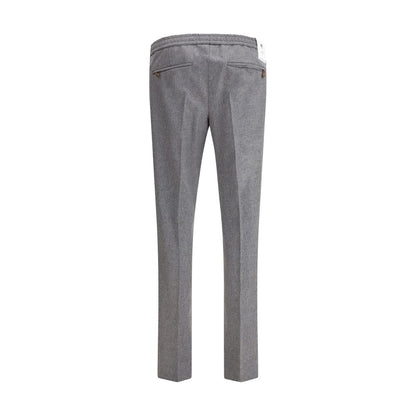 PT Torino Gray Fleece Wool Casual Pants