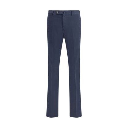 PT Torino Blue Cotton Casual Pants