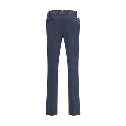 PT Torino Blue Cotton Casual Pants