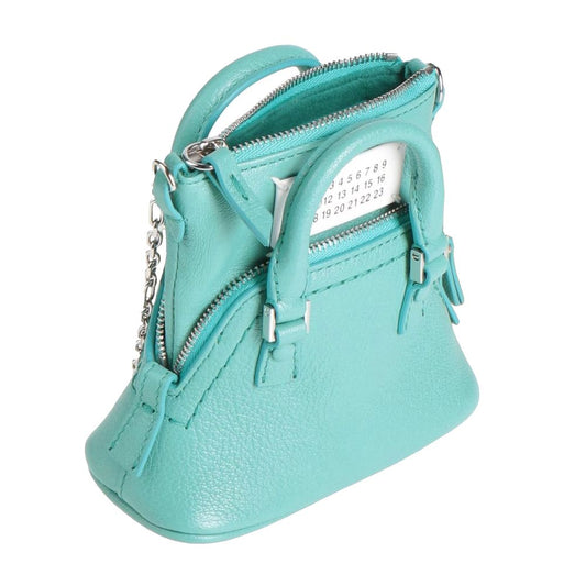 Maison Margiela – Umhängetasche aus blauem Ziegenleder