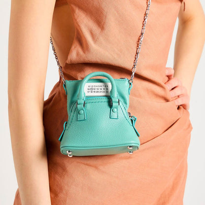 Maison Margiela – Umhängetasche aus blauem Ziegenleder