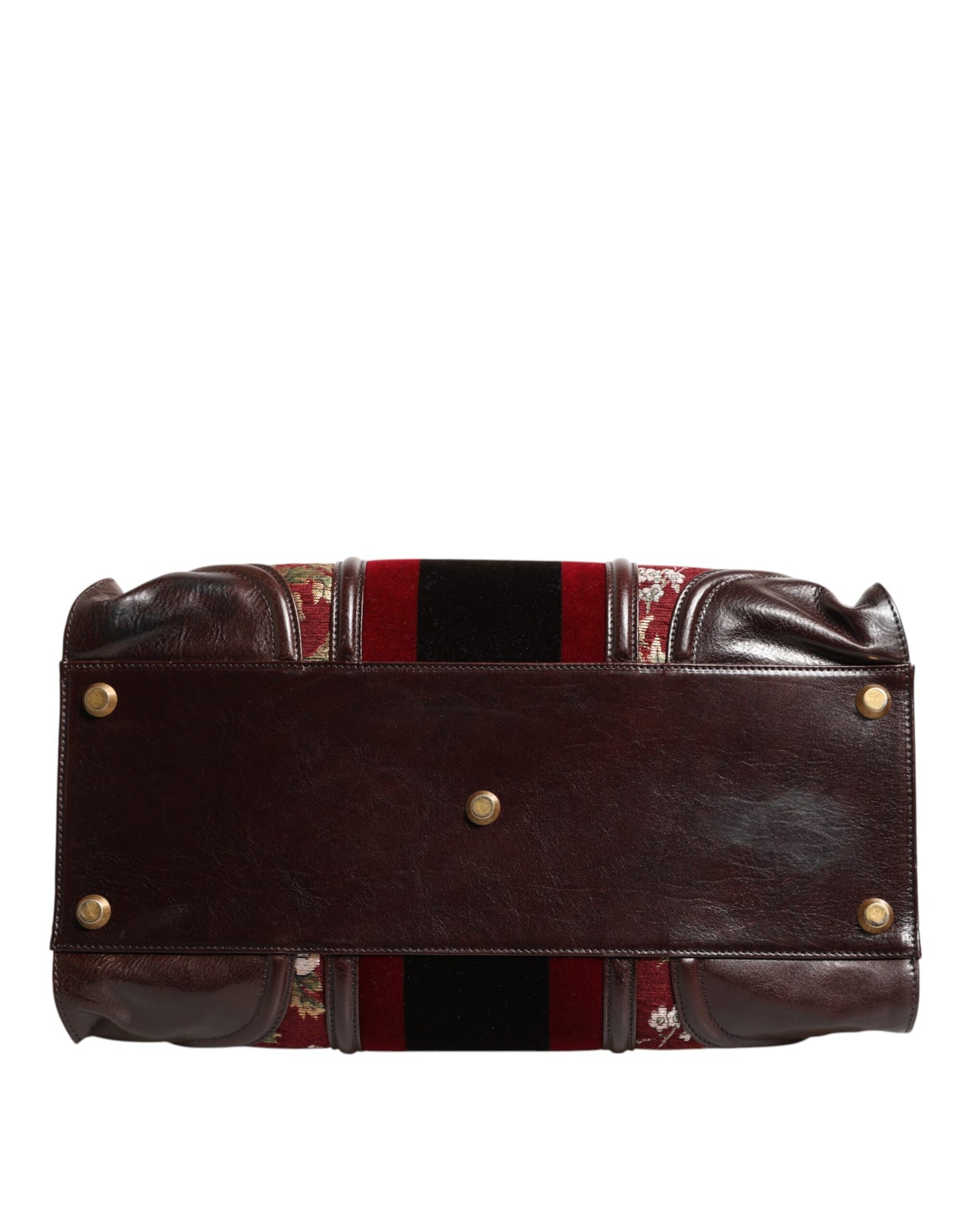 Dolce &amp; Gabbana Reisetasche aus mehrfarbigem Leder-Jacquard-Samt