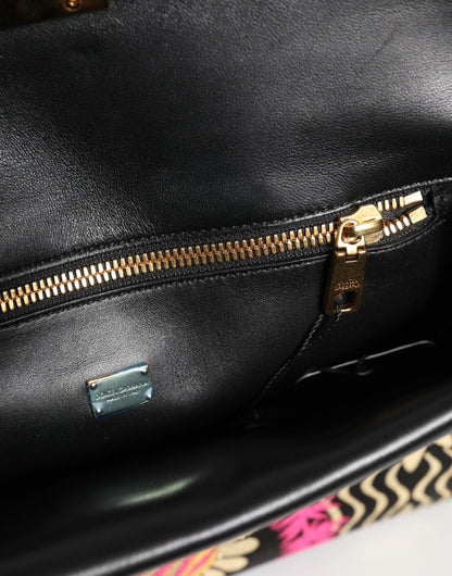 Dolce &amp; Gabbana – Mehrfarbige Aktentasche aus Jacquard mit Blumenmuster