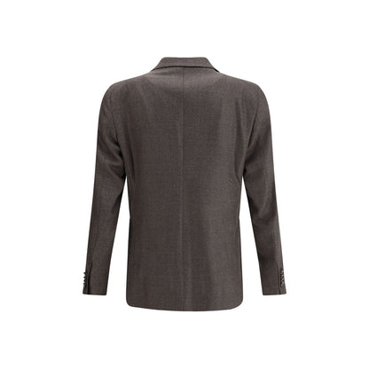 Tagliatore Brown Fleece Wool Clothing