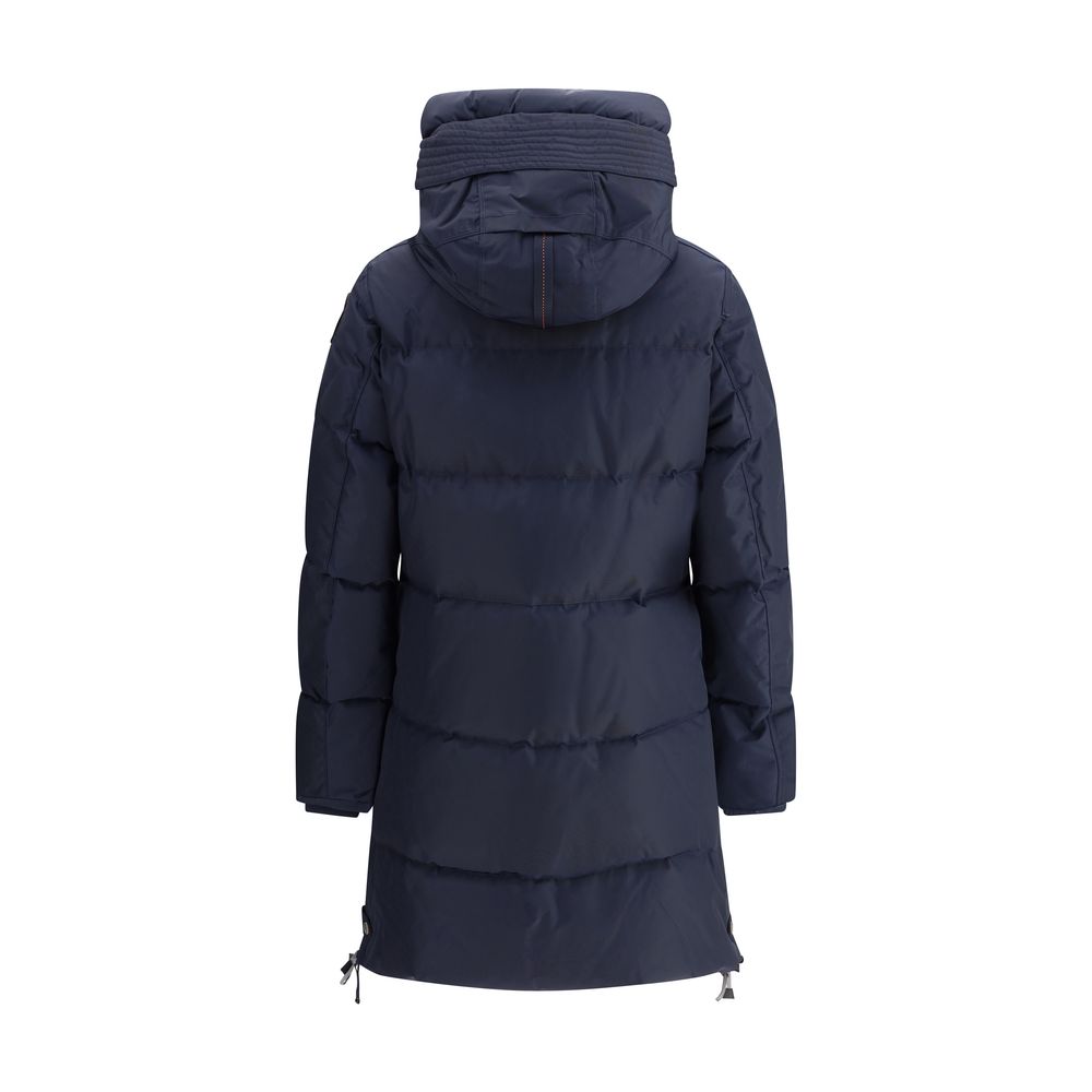 Parajumpers Blaue Nylonjacke in voller Länge
