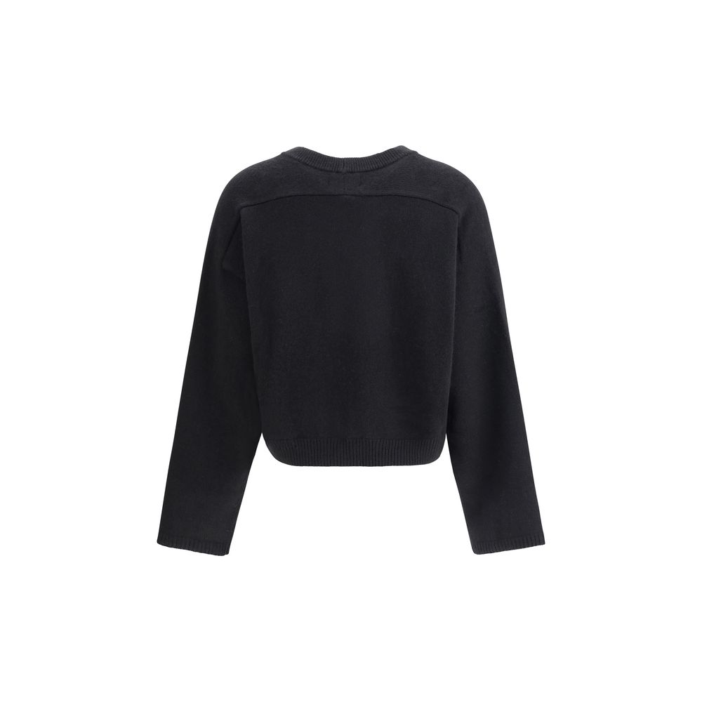 Loulou De Saison Schwarzes Woll-Sweatshirt