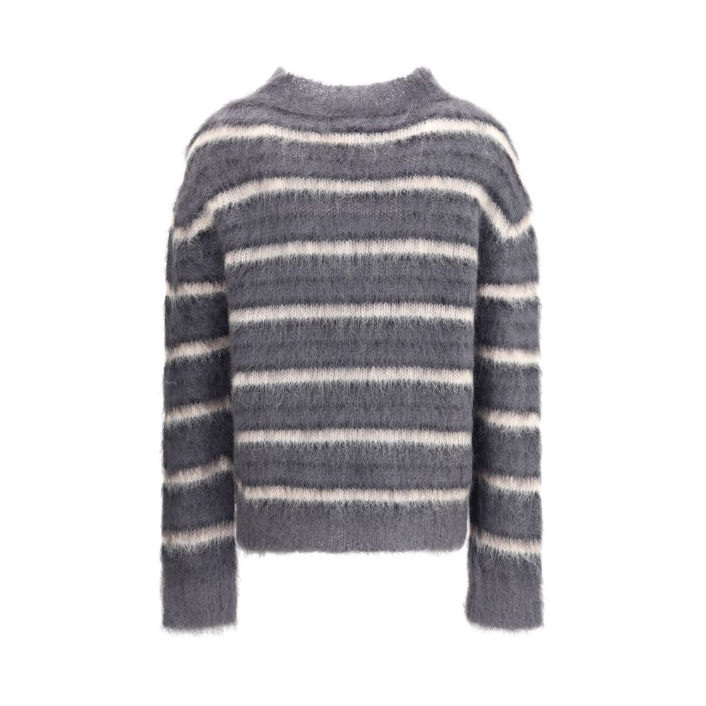Marni Graues Mohair-Sweatshirt