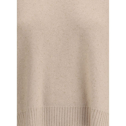 Fabiana Filippi Beige Fleece Wool Sweatshirt