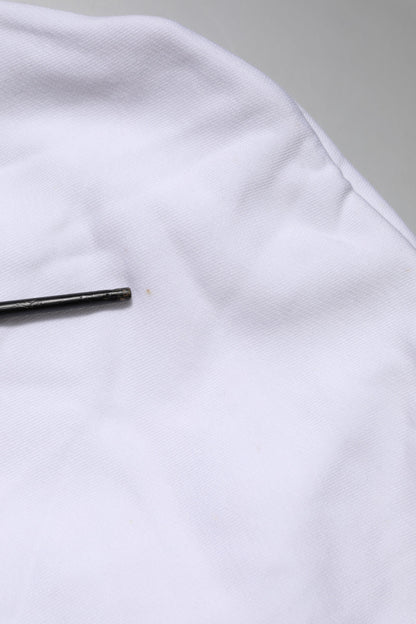 Dolce &amp; Gabbana – Weißes Sweatshirt mit Kapuze „Sacred Heart“