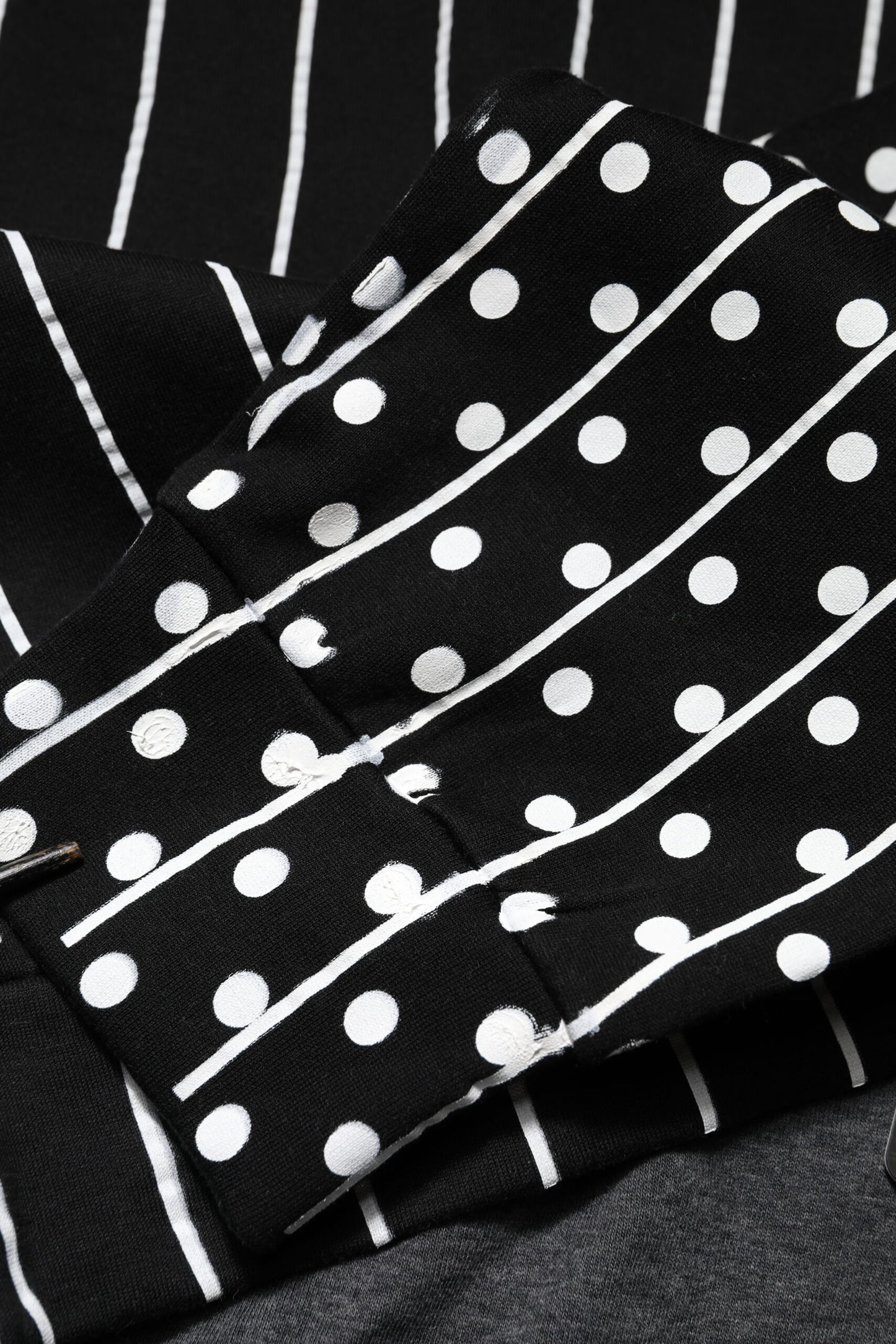 Dolce &amp; Gabbana Herren Sweatshirt mit Kapuze und schwarzen Streifen