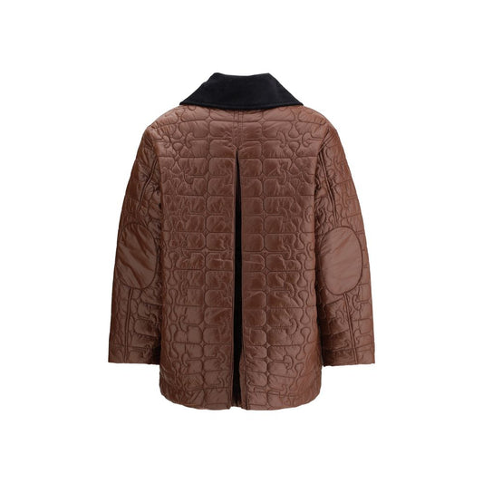 Ganni – Glänzende Stepp-Midijacke