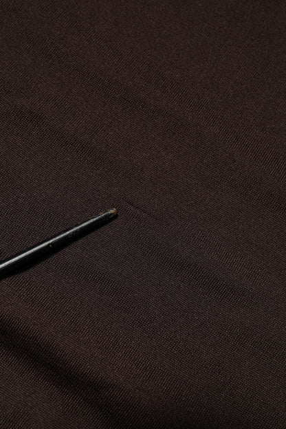 Dolce &amp; Gabbana – Braunes Seiden-T-Shirt mit Rundhalsausschnitt und kurzen Ärmeln