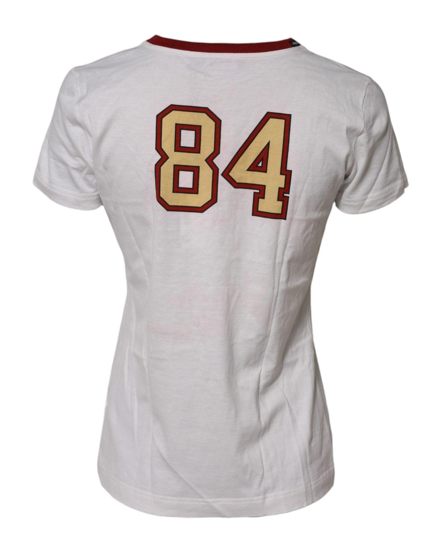 Dolce &amp; Gabbana – Weißes „Bring Me To The Moon“-Pin-Up-T-Shirt 