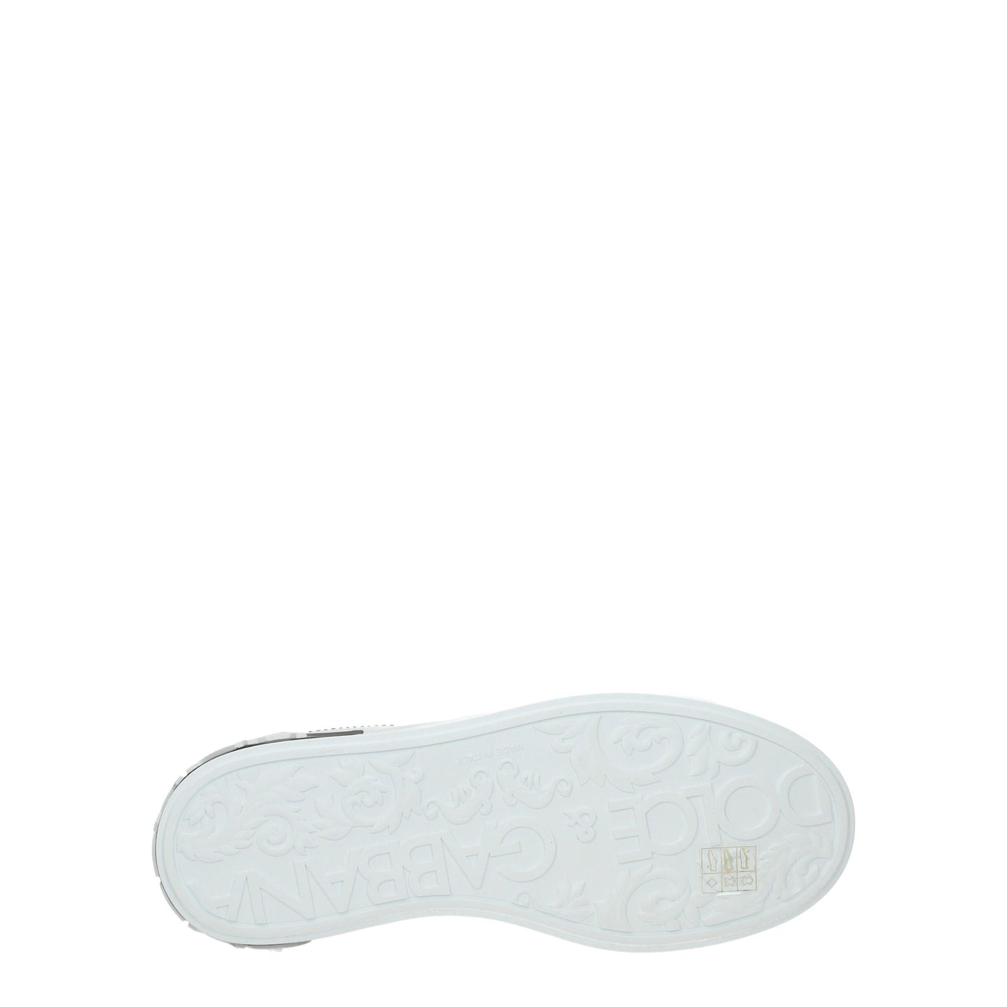 Dolce &amp; Gabbana Weiße niedrige Lederschuhe