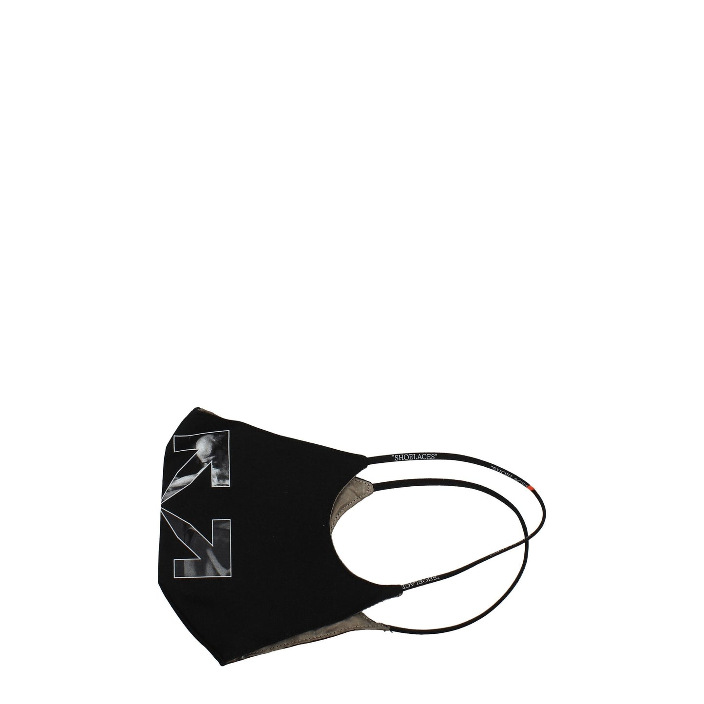 Off-White Schwarze Baumwoll-Gesichtsmaske