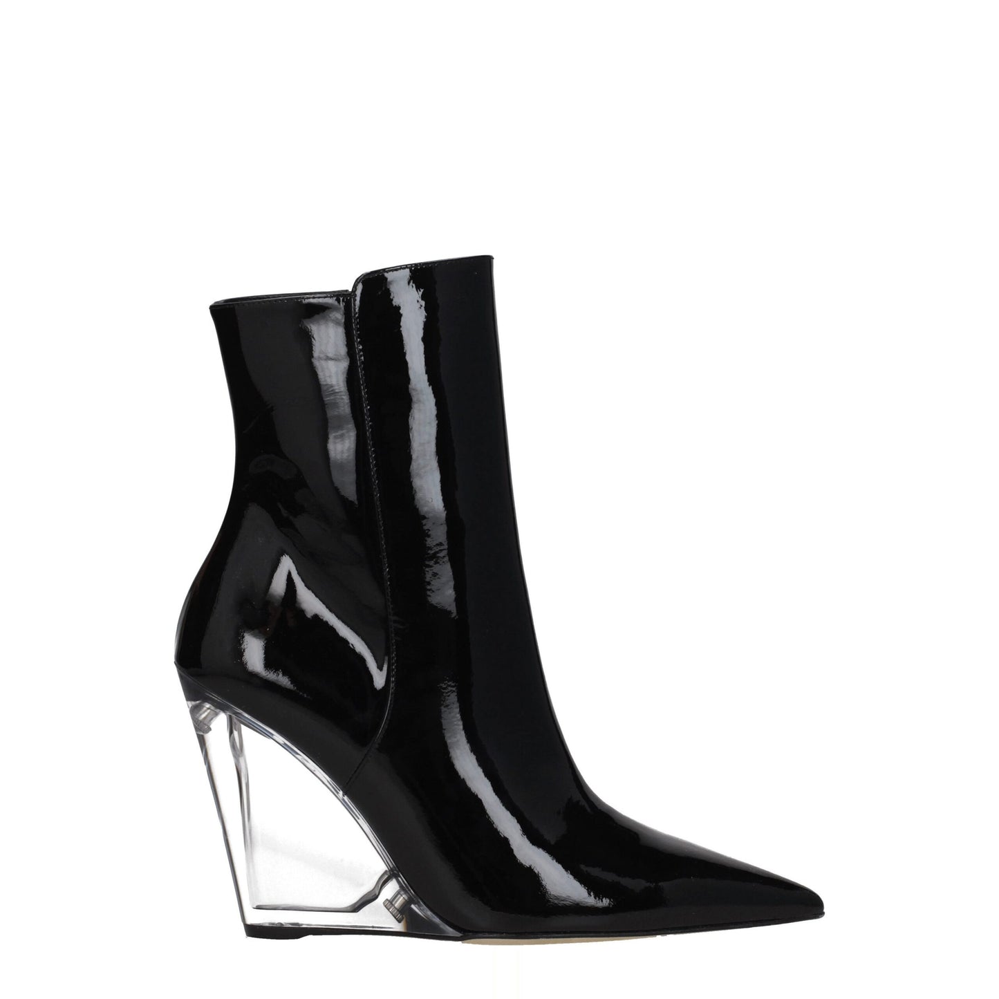 Stuart Weitzman – Schwarze Lederstiefeletten