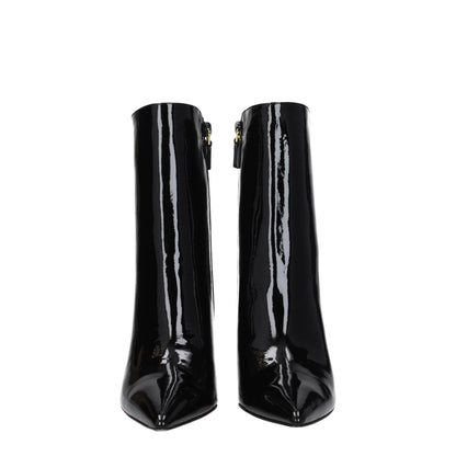 Stuart Weitzman – Schwarze Lederstiefeletten