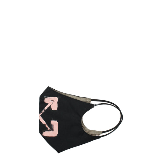 Off-White Schwarze Baumwoll-Gesichtsmaske